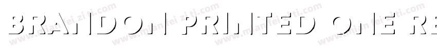 Brandon Printed One Regular字体转换